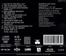 Reverend Gary Davis* : Say No To The Devil (CD, Album, RE, RM)