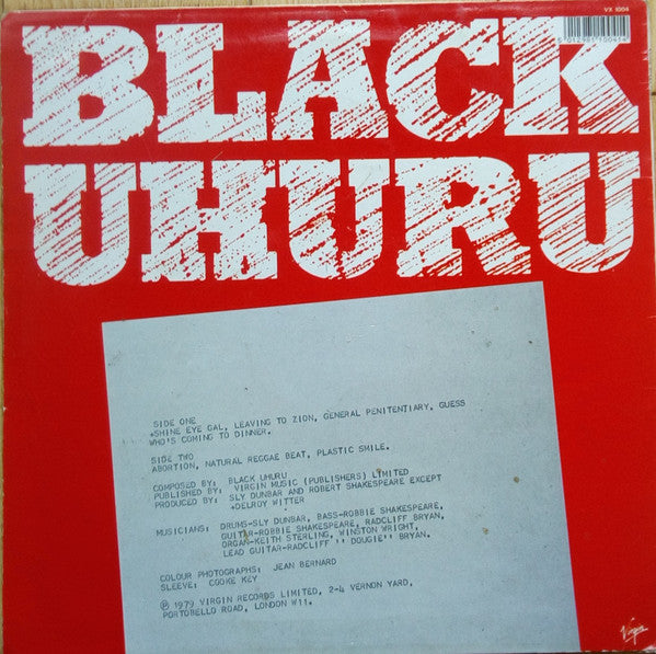 Black Uhuru : Black Uhuru (LP, Album, RE)
