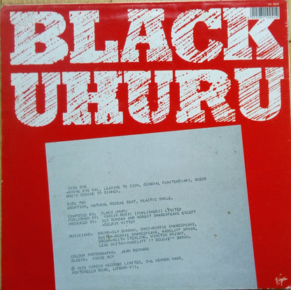 Black Uhuru : Black Uhuru (LP, Album, RE)