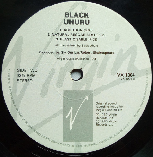 Black Uhuru : Black Uhuru (LP, Album, RE)