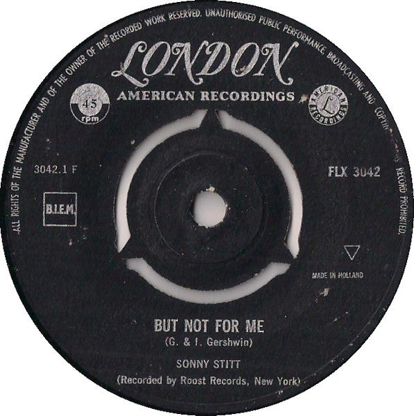 Sonny Stitt : But Not For Me / Blue Moon (7", Single)