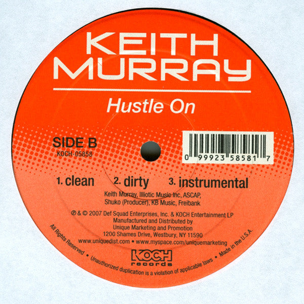 Keith Murray : Nobody Do It Better / Hustle On (12")