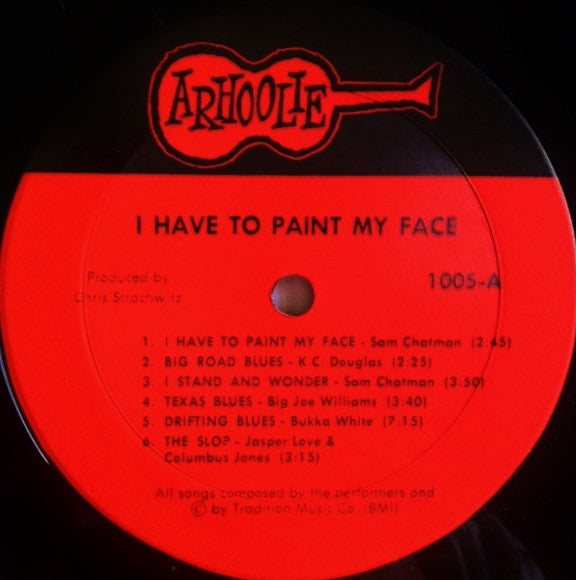 Various : I Have To Paint My Face - A Random Collection Of Mississippi Delta Blues (LP, Comp, RE)