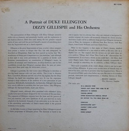 Dizzy Gillespie And His Orchestra : A Portrait Of Duke Ellington (LP, Album, Dee)