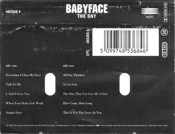 Babyface : The Day (Cass, Album)