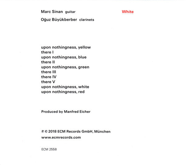 Marc Sinan / Oğuz Büyükberber : White (CD, Album)