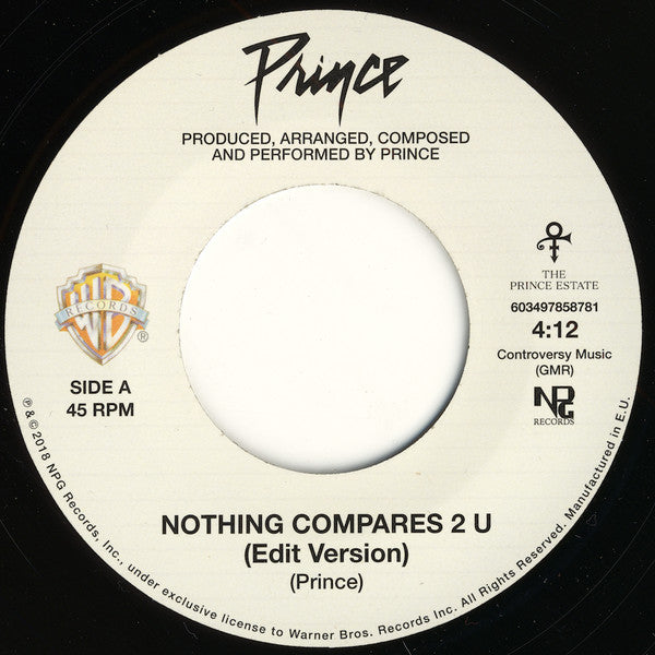 Prince : Nothing Compares 2 U (7", Single, Ltd)