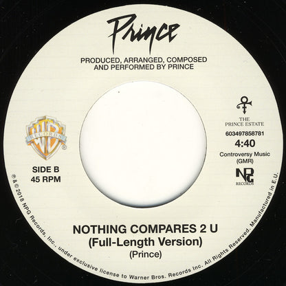 Prince : Nothing Compares 2 U (7", Single, Ltd)