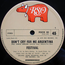 Festival (2) : Don't Cry For Me Argentina (12")