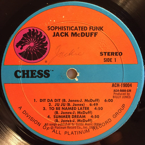 Brother Jack McDuff : Sophisticated Funk (LP, Album, Mon)