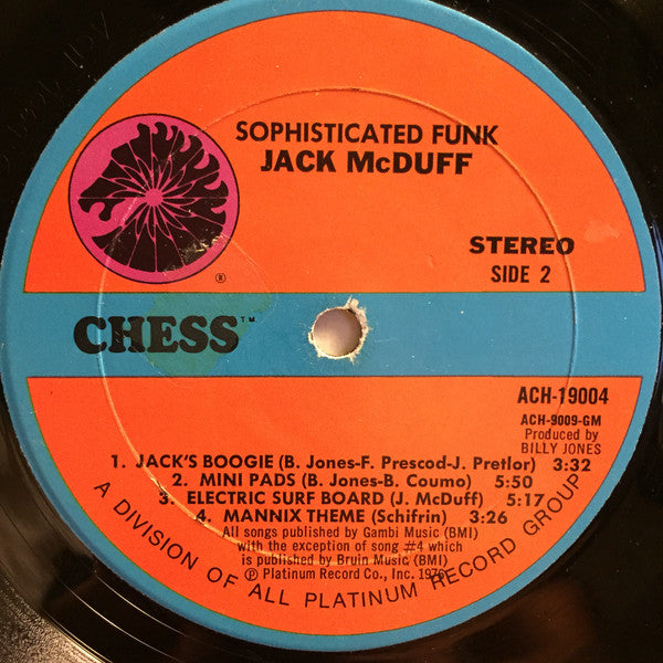 Brother Jack McDuff : Sophisticated Funk (LP, Album, Mon)