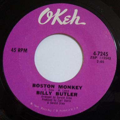 Billy Butler : Right Track / Boston Monkey (7", Single, RE, Styrene)