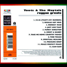 Toots & The Maytals : Reggae Greats (CD, Comp, RE)