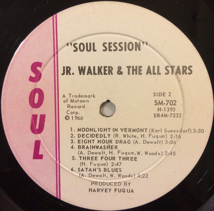 Junior Walker & The All Stars : Soul Session (LP, Album, Mono, Whi)