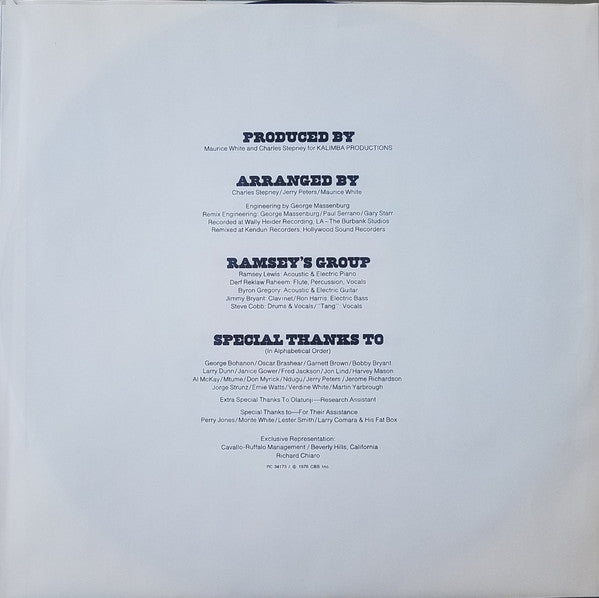 Ramsey Lewis : Sălongo (LP, Album, San)