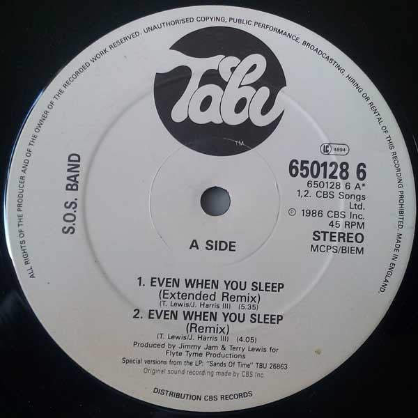The S.O.S. Band : Even When You Sleep (12")