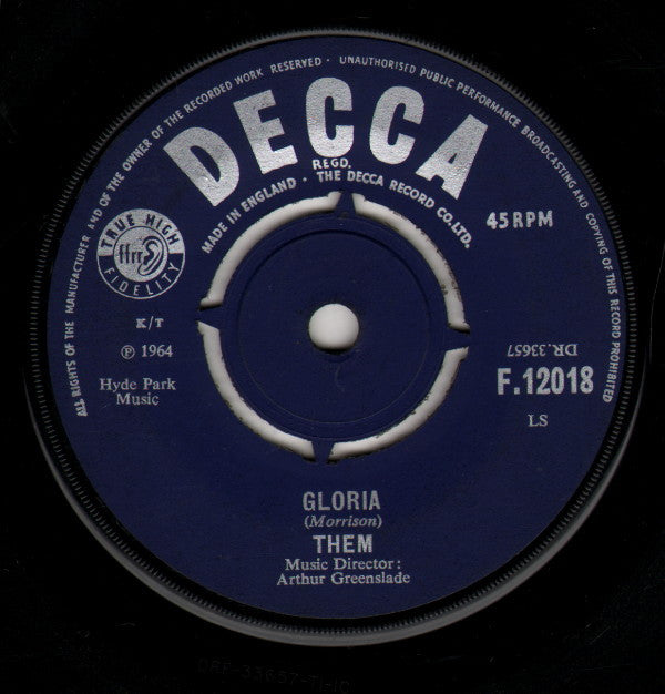Them (3) : Baby Please Don't Go (7", Single, Mono)