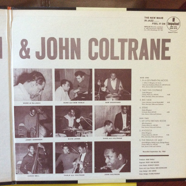 Duke Ellington & John Coltrane : Duke Ellington & John Coltrane (LP, Album, RP)