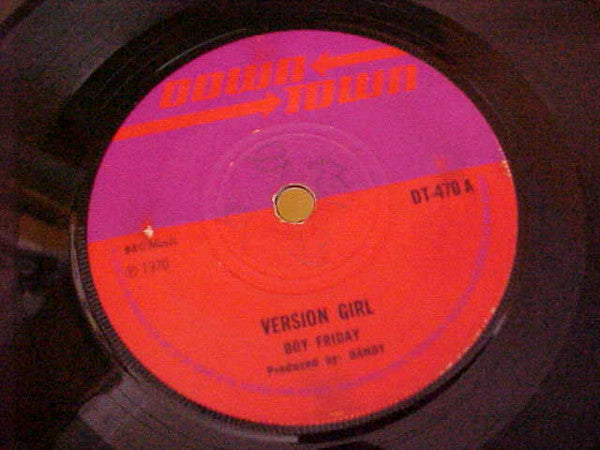 Boy Friday : Version Girl  (7", Sol)