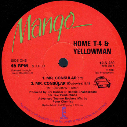 Home T & Yellowman : Mr. Consular (12")