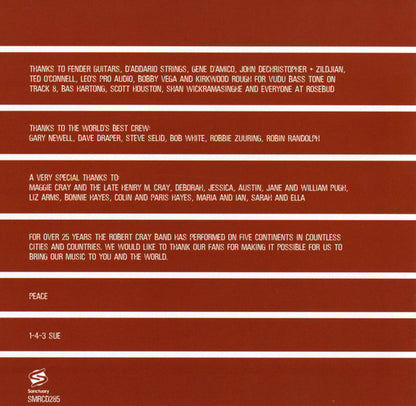 The Robert Cray Band : Time Will Tell (CD, Album)