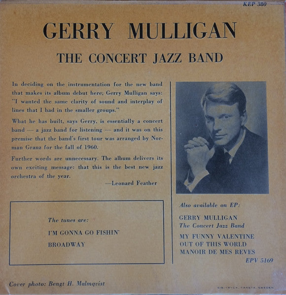 Gerry Mulligan & The Concert Jazz Band : I'm Gonna Go Fishin' (7")