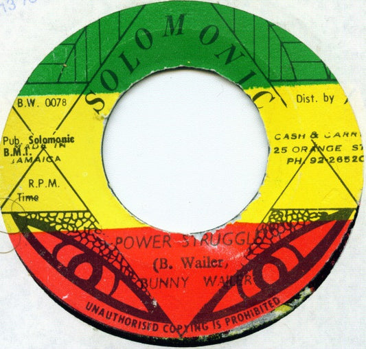 Bunny Wailer : Power Struggle (7")