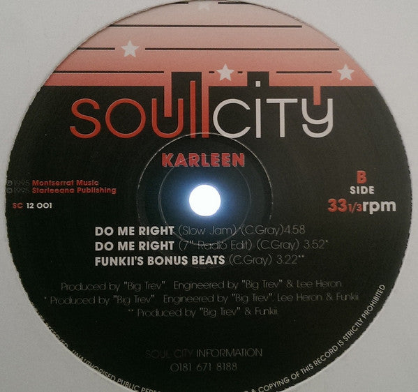 Karleen : Do Me Right (12")
