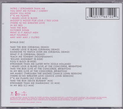 Amy Winehouse : Frank (CD, Album, RE + CD, Comp + Dlx, Jew)
