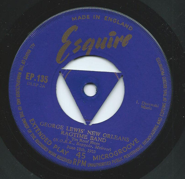 George Lewis' Ragtime Band : Vol II (7", EP)