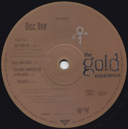 The Artist (Formerly Known As Prince) : The Gold Experience (2xLP, Album)