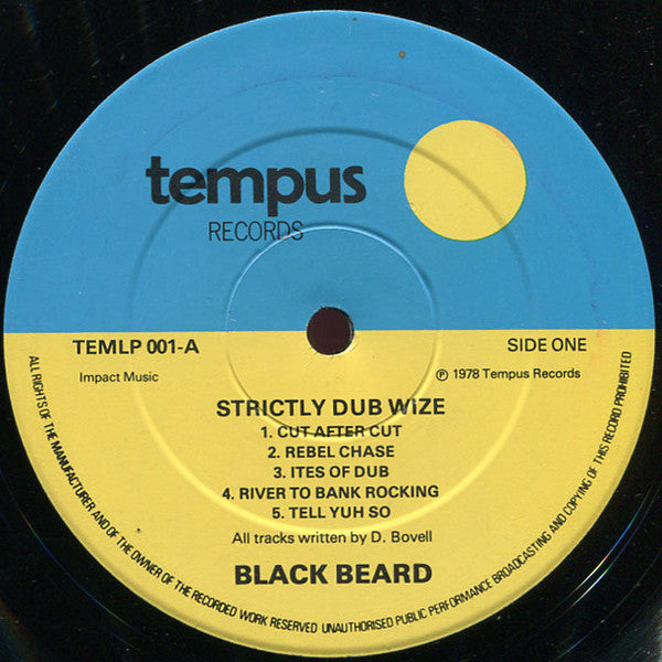Blackbeard (2) : Strictly Dub Wize (LP, Album)