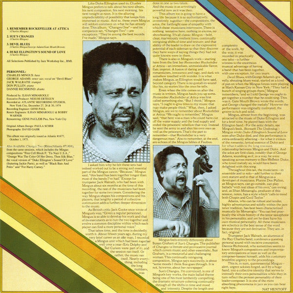 Charles Mingus : Changes One (CD, Album, RE, RM)