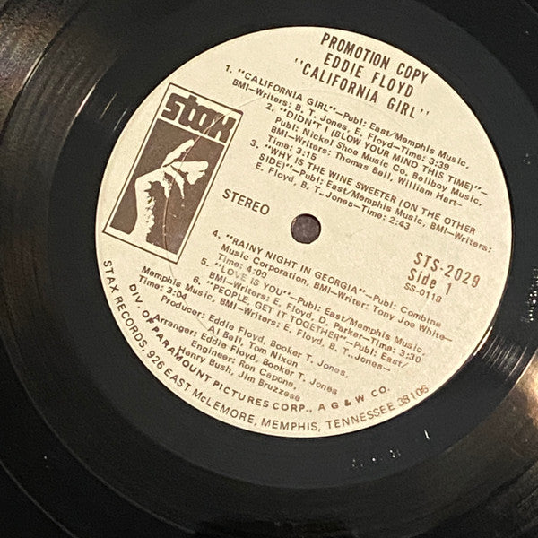 Eddie Floyd : California Girl (LP, Album, Promo)