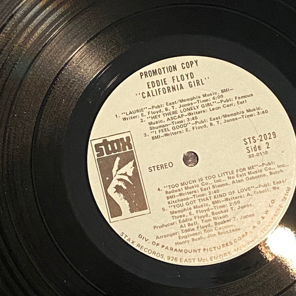 Eddie Floyd : California Girl (LP, Album, Promo)