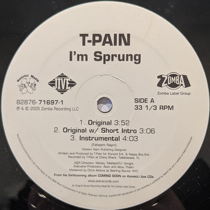 T-Pain : I'm Sprung (12")