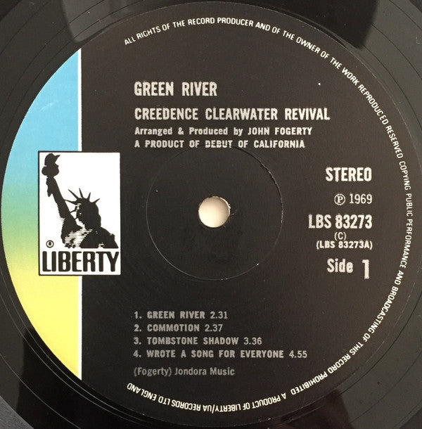 Creedence Clearwater Revival : Green River (LP, Album, RE, Bla)