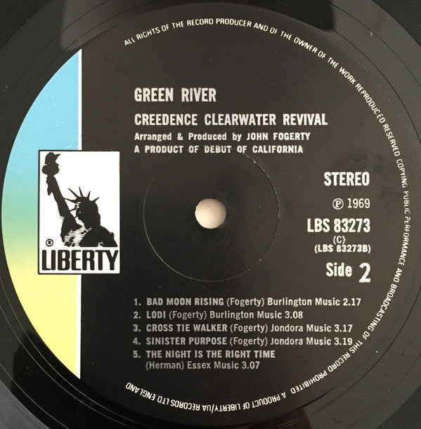 Creedence Clearwater Revival : Green River (LP, Album, RE, Bla)