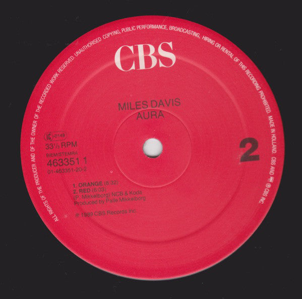 Miles Davis : Aura (2xLP, Album)