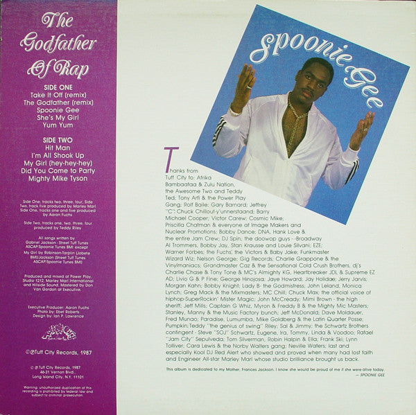Spoonie Gee : The Godfather Of Rap (LP, Album)