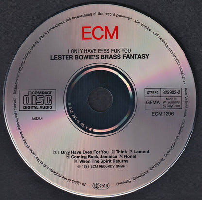Lester Bowie's Brass Fantasy : I Only Have Eyes For You (CD, Album)