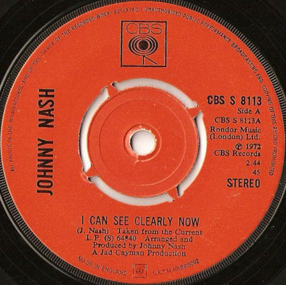 Johnny Nash : I Can See Clearly Now (7", Single, Pus)