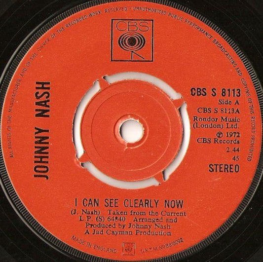 Johnny Nash : I Can See Clearly Now (7", Single, Pus)