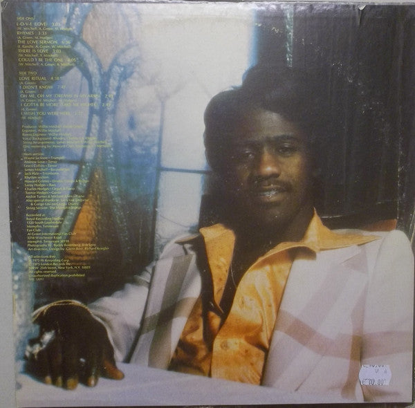 Al Green : Al Green Is Love (LP, Album, SH;)