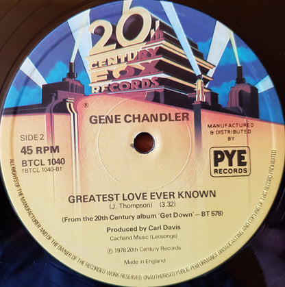 Gene Chandler : Get Down (12", Single, Pic)