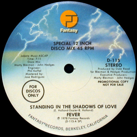 Fever (3) : Standing In The Shadows Of Love (12", Promo)