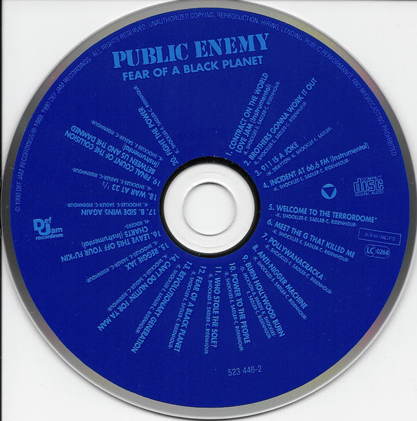 Public Enemy : Fear Of A Black Planet (CD, RE, RP)