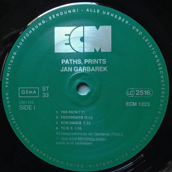 Jan Garbarek, Bill Frisell, Eberhard Weber, Jon Christensen : Paths, Prints (LP, Album)