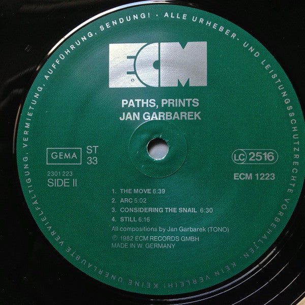 Jan Garbarek, Bill Frisell, Eberhard Weber, Jon Christensen : Paths, Prints (LP, Album)