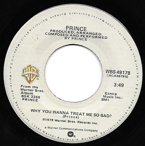 Prince : Why You Wanna Treat Me So Bad? (7", Single, SRC)